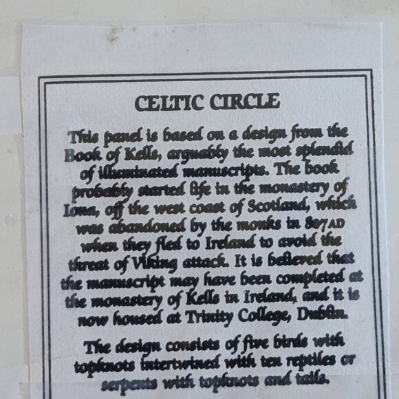 Authentic Handmade Brass Rubbings - Celtic Knotwork & Stirling Pictish Designs - Picture 8 of 8